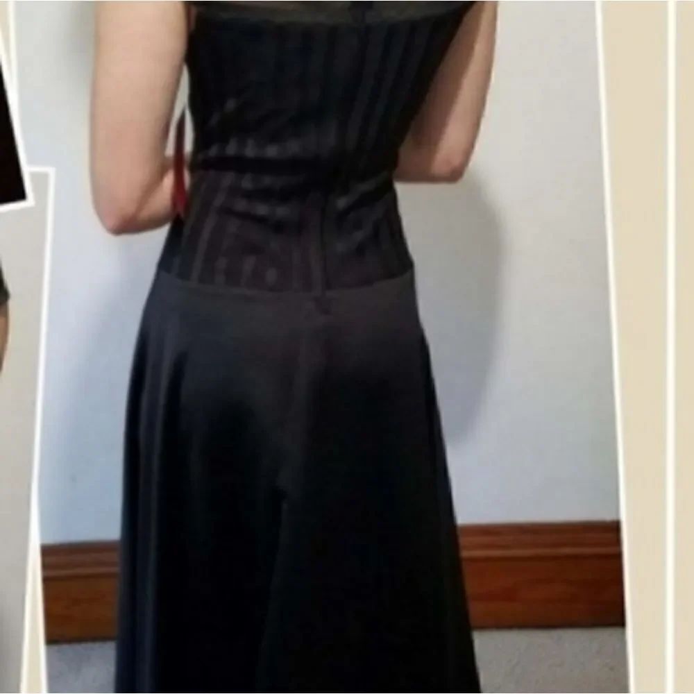 NWT JS Collection black long gown size 8 - Picture 2 of 7